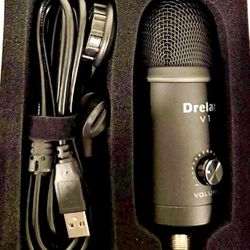 New Metal Condenser Recording Microphone Laptops l Streaming, Meeting and YouTube Videos (Beaverton Pickup)