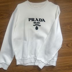  PRADA | Street Style U-Neck Long Sleeves Plain Logo  