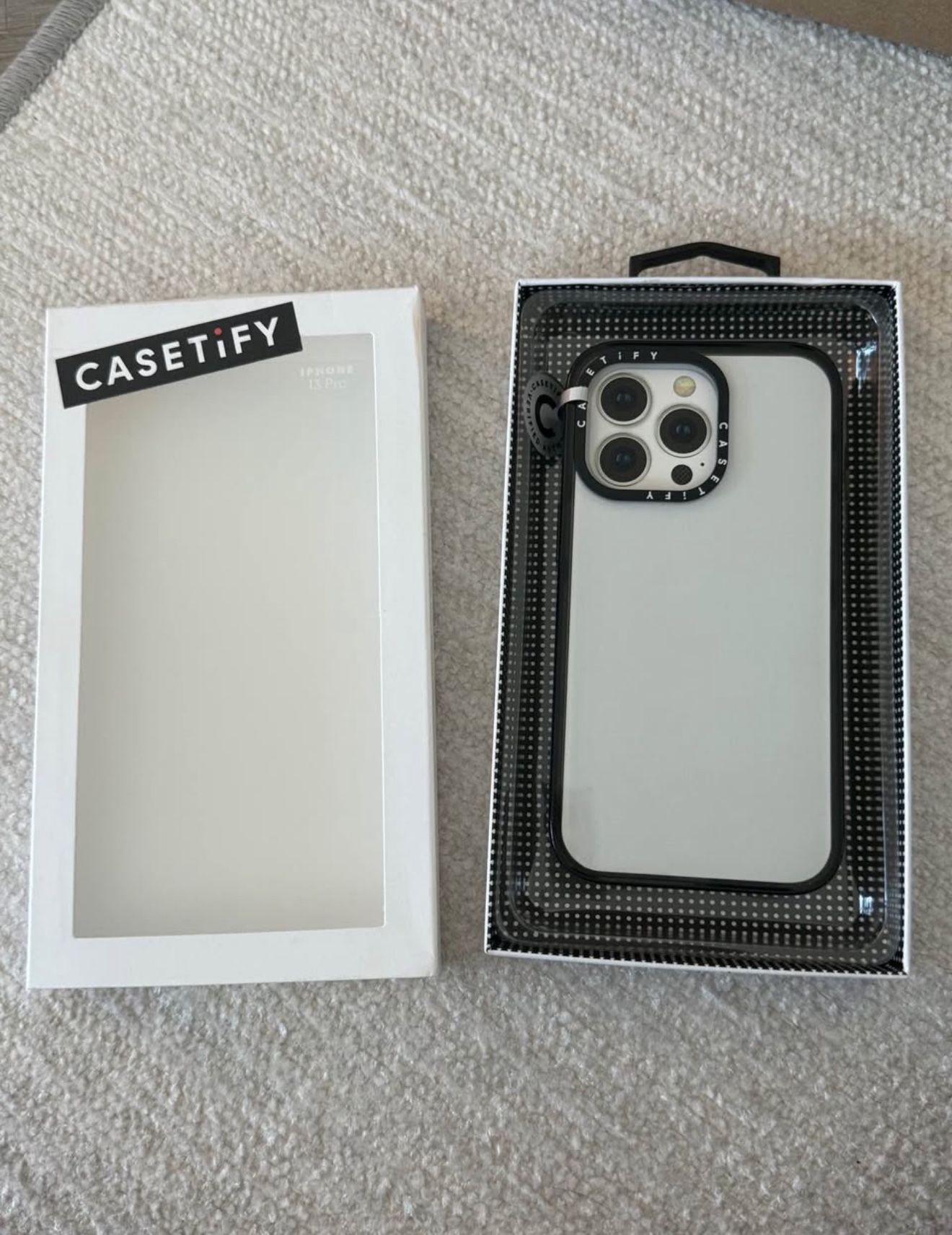 iPhone 13 Pro Clear w/ Black Trim Case