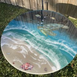 Oven Resin Coffee Table Sea Turtle 