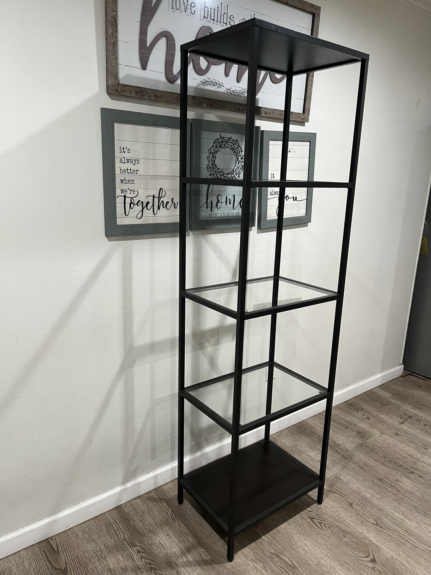 5 Tier Shelving Unit Like New $55 Solid & Strudy