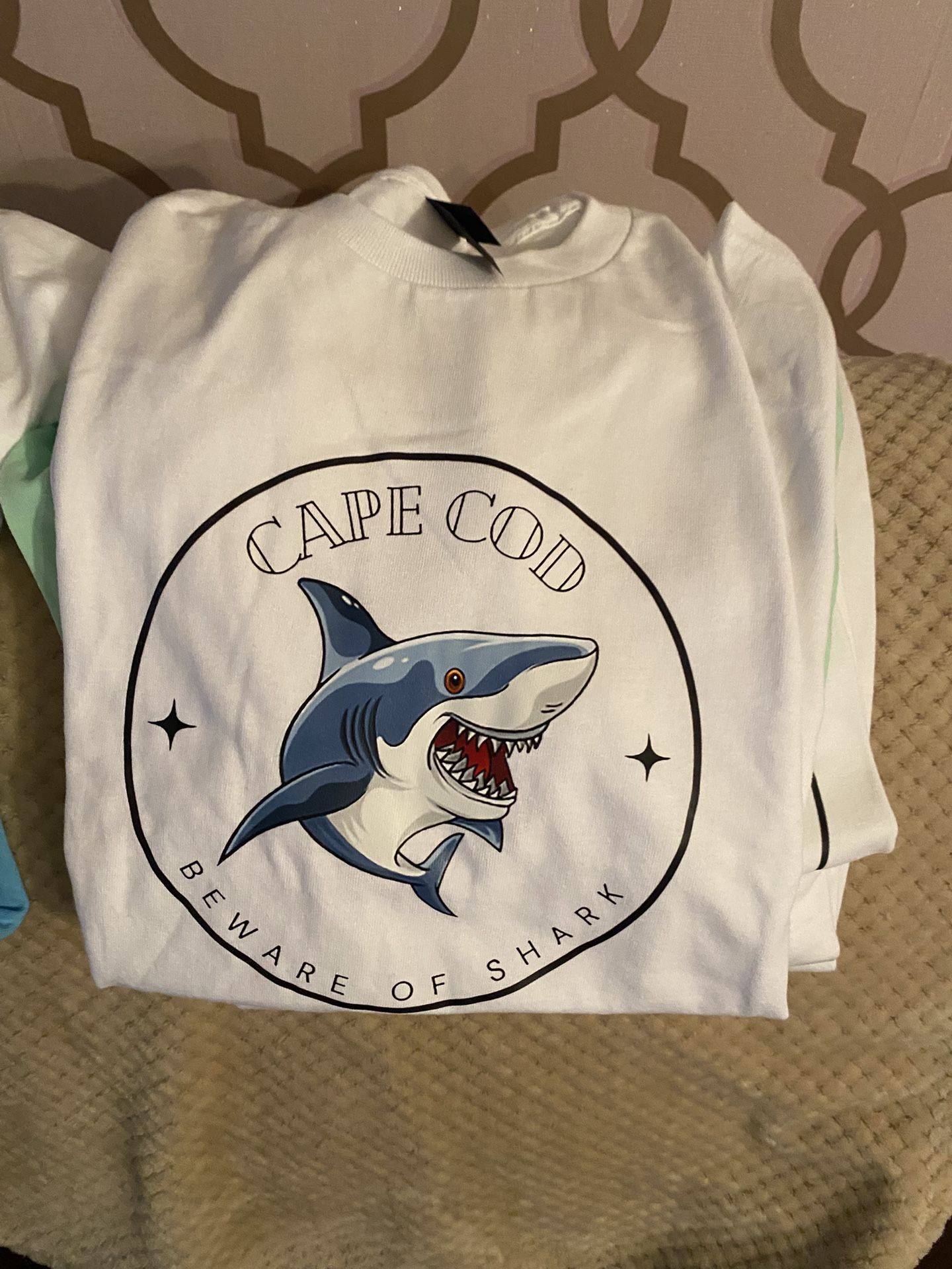 Shark Tee Shirts Jaws 50th Anniversary. My Creation. Small Medium Large And Xl