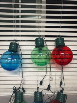 Oversized Christmas Ornament Hanging Lights