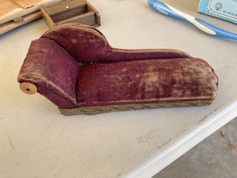 Authentic Antique Dollhouse Chaise Lounge