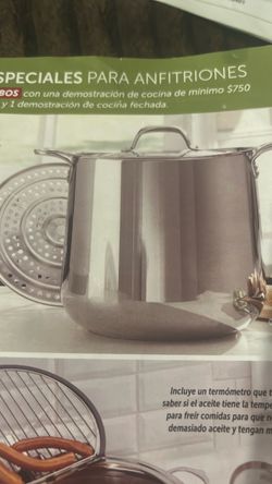 Olla de 25 qt  y parrilla de Princess house nueva