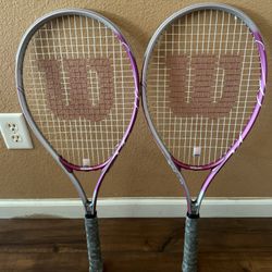 Wilson Hope Tennis Racquets x2 