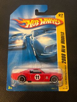 2008 Hot Wheels New Models Series Ford Mustang Fastback Card #27  RED Sealed
