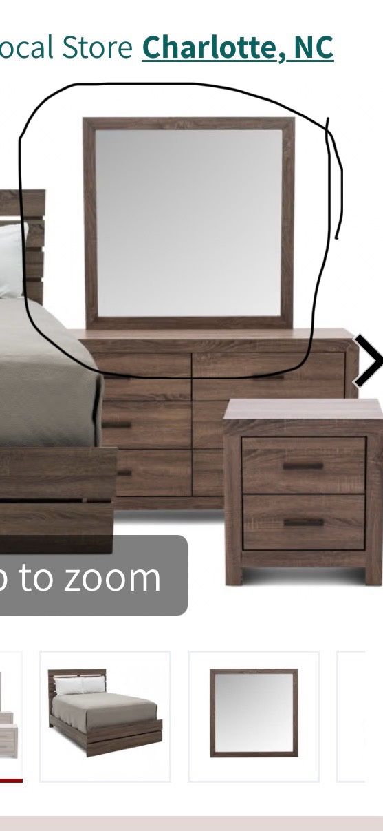 Brand New Brown Framed Mirror