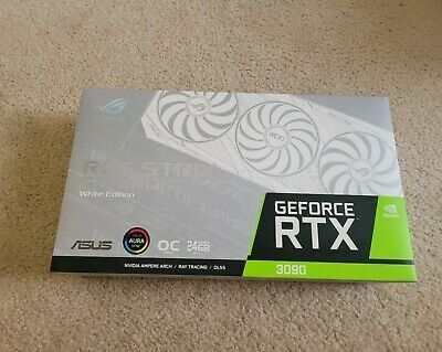 ASUS ROG STRIX Nvidia GeForce RTX 3090 White- BRAND NEW, SHIPS NOW 🚚💨