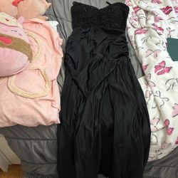 Windsor Black With lace On the Top Size  XL Open Back With Strings 