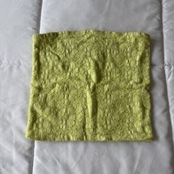 Lime Green Textured Lace Tube Top / Bandeau – Y2K Fairycore Cottagecore Statement Piece - Small