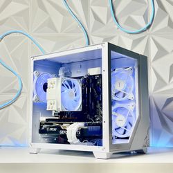 Clean White RTX 3060 ti Gaming PC