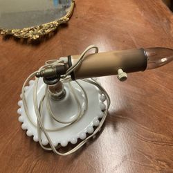 vintage milk lamp 