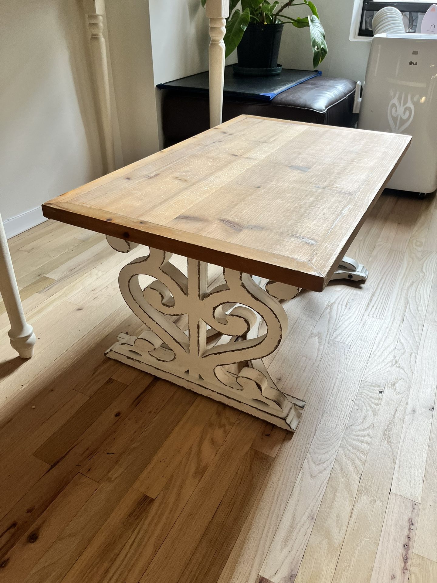 Boho Coffee Table - Natural Wood