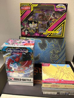 Pokemon Sealed Lot - Pale Moon UPC Paradox Rift Build and Battle Mega Charizard UPC