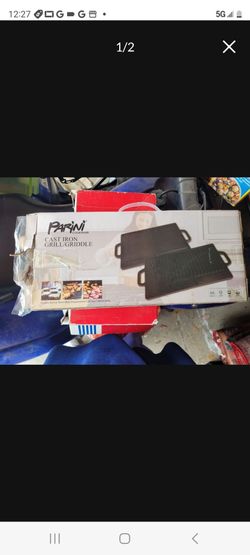 Brand-New In The Box Parini Cast Iron Grill/Griddle Won't Accept Lower Offers