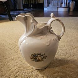 vintage Arnel's Victorian ceramic water pitcher