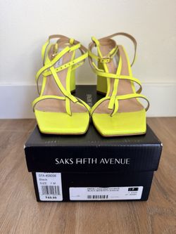 Saks Fifth Avenue Strappy Block Heel Sandals