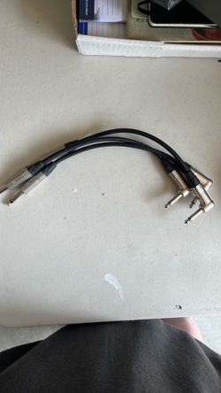 These are instrument patch cables