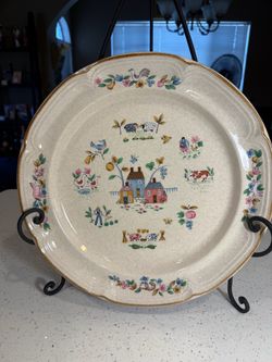 Vintage International China Heartland 7774 12” Chop Plate Serving Platter Japan