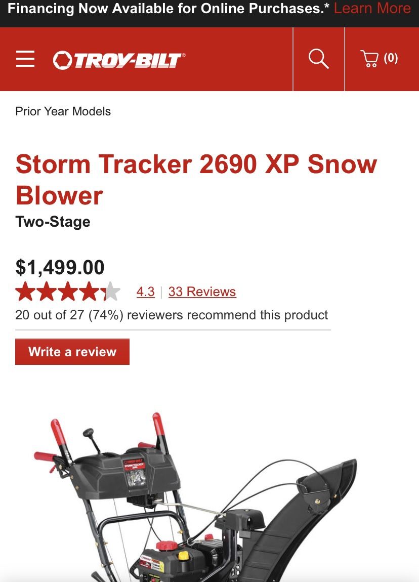 Large Snowblower