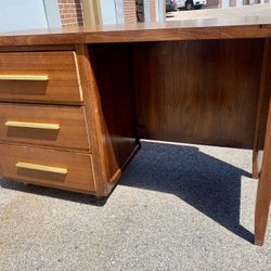 Vintage MCM JOFCO Walnut Office Desk Midcentury 