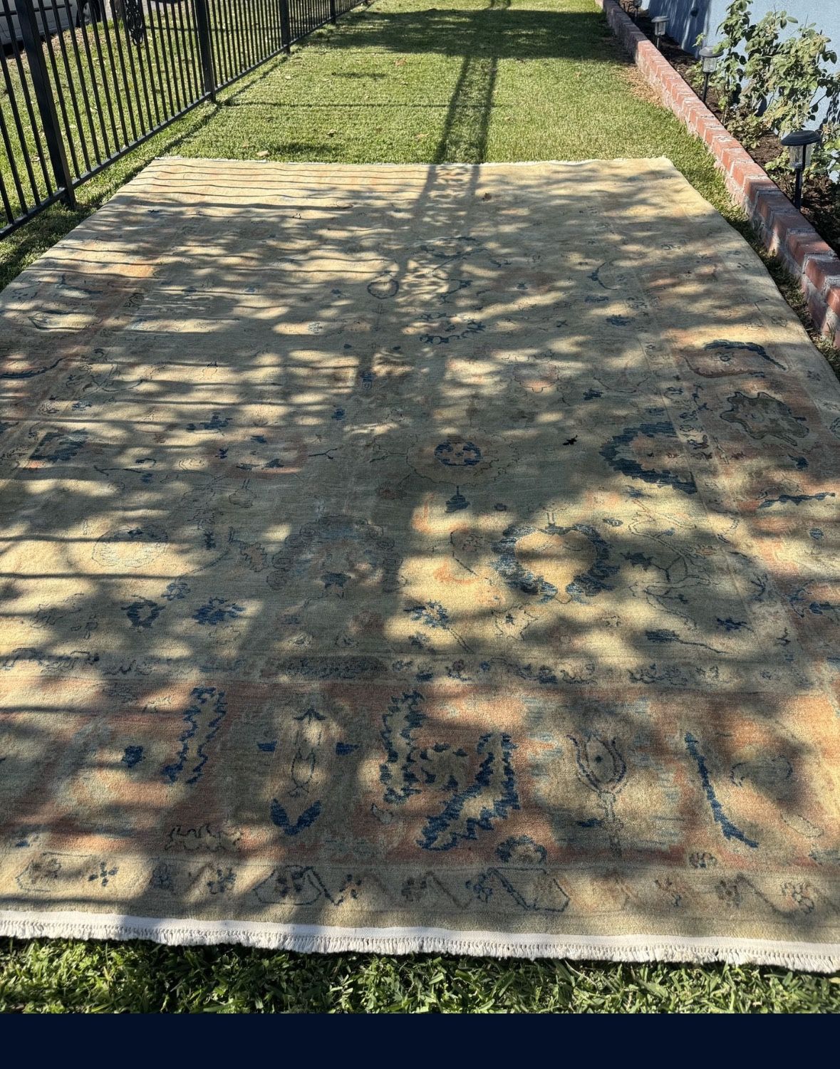 Vintage Turkish Rug For Sale 9 X 12.5 Ft - Handwoven