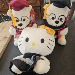 TEDDY AND HELLO KITY FOR GRADUATION /PELUCHES Y HELLO KITY PARA GRADUACION