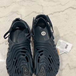 Crocs Salehe Bembury xThe Pollex Dark Gray Men's Sandals Size 13 Adjustable Strap