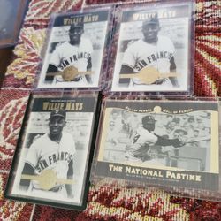 Willie Mays 4 2001 Upper Deck Hall Of Fame Cooperstown Cards