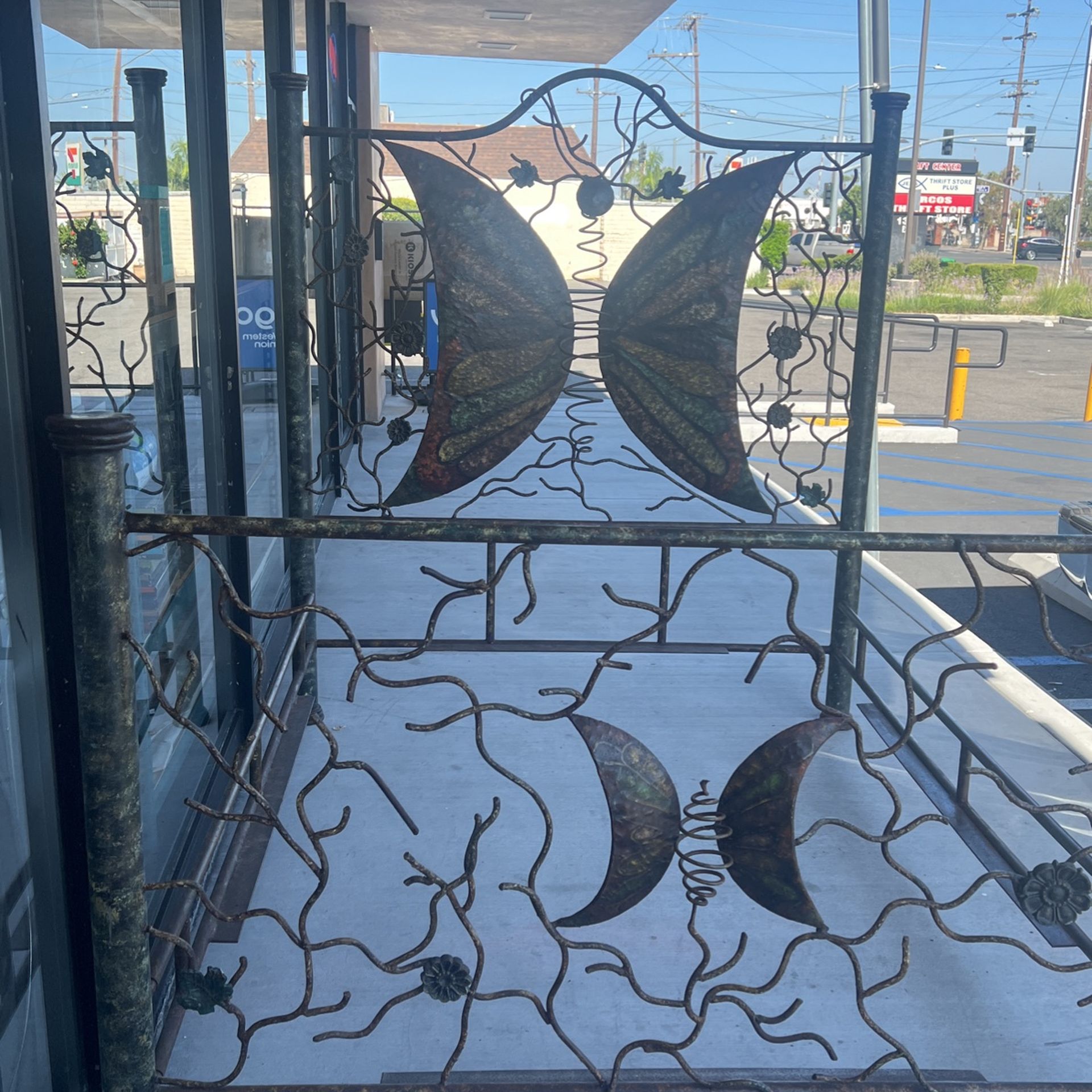 Vintage butterfly bed frame and mattresses all for 1750 or just the frame for 1500