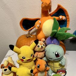 Lot Of 9 Pre-owned Pokémon Plush *Please Read Description!