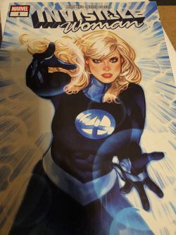 2019 Marvel Comics Fantastic Four Invisible Woman Solo Complete Series Set #1 - #5 By Mark Waid with Covers by Adam Hughes.