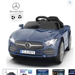 Kids Remote Electric Car Dark Blue