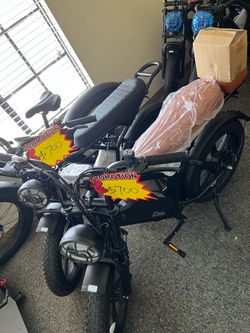 Open Box, Fully Assembled Moped Styled Electric Bike