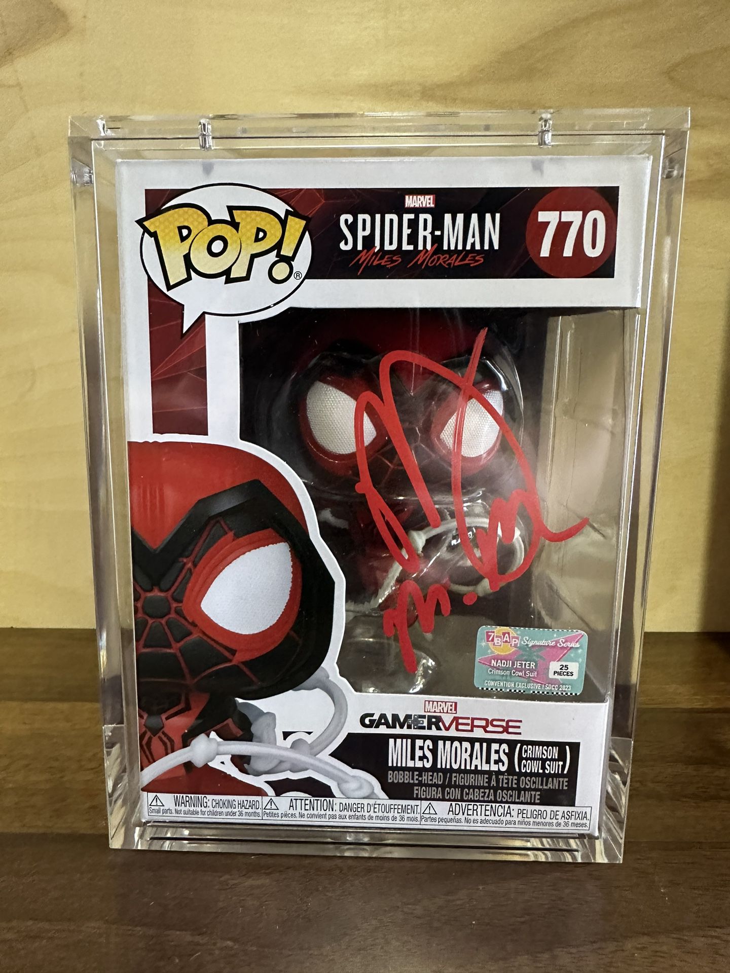 Funko POP Miles Morales 770 (Crimson Cowl Suit) - Spiderman Miles