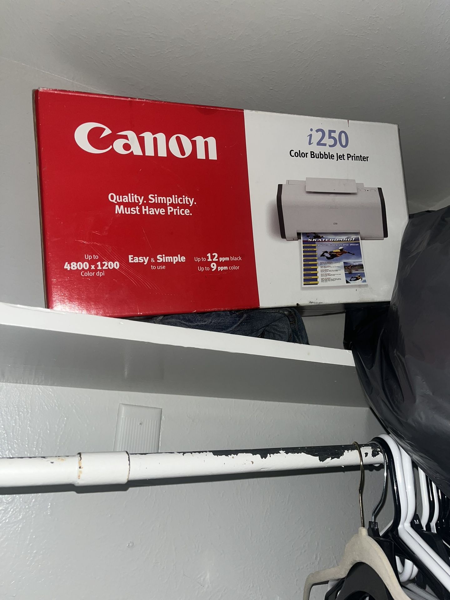 canon printer never used