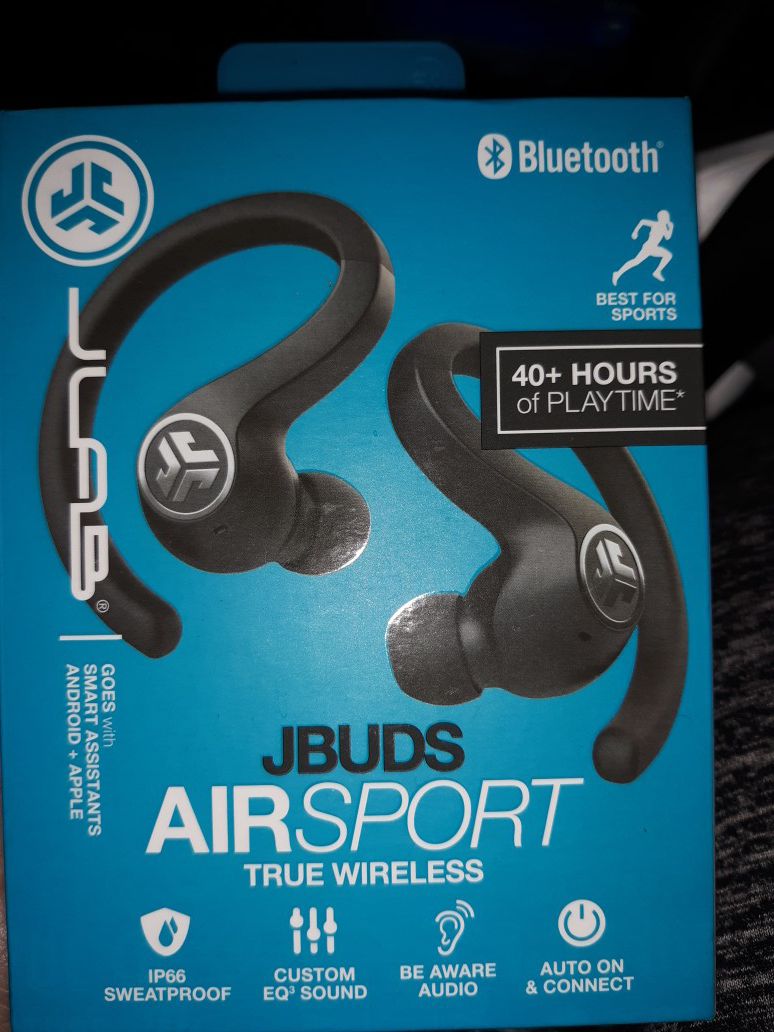 JLAB bluetooth JBud Airsport true wireless earbuds