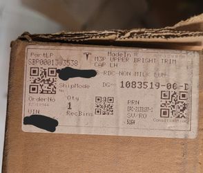 OEM TESLA MODEL 3 2017 - 2020 LEFT SIDE UPPER ROOF TRIM CAP MOLDING 10(contact info removed)D