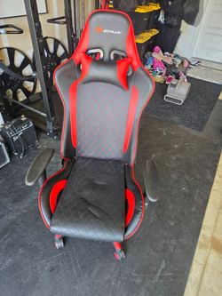 Goplus Red & Black Reclining Gaming Chair – Excellent Condition