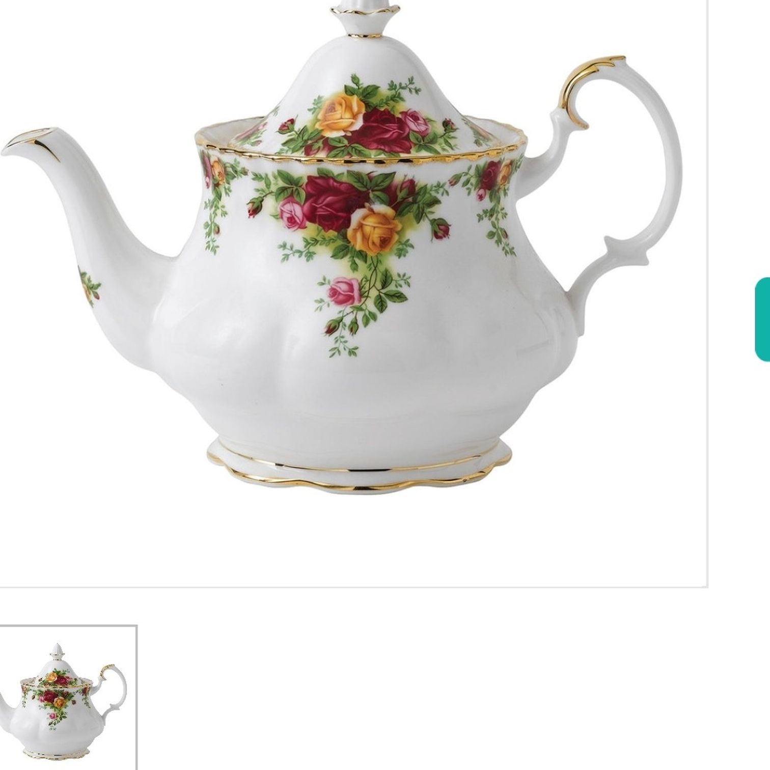 Old County Roses tea pot