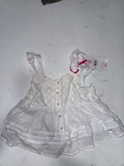 White Eyelet Ruffle Cami Top XS