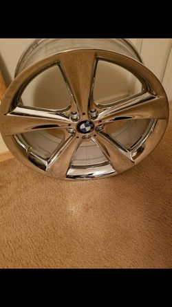 Bmw spider spoke chrome 21 inc wheel (one wheel)