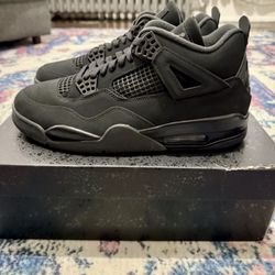 Air Jordan 4 Retro 2025 Black Cat Men’s Size 10.5