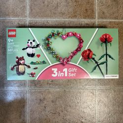 LEGO Hearts & Flowers Gift Set: Building Toy for Kids, Ages 9+, 3 Sets In 1, 66817