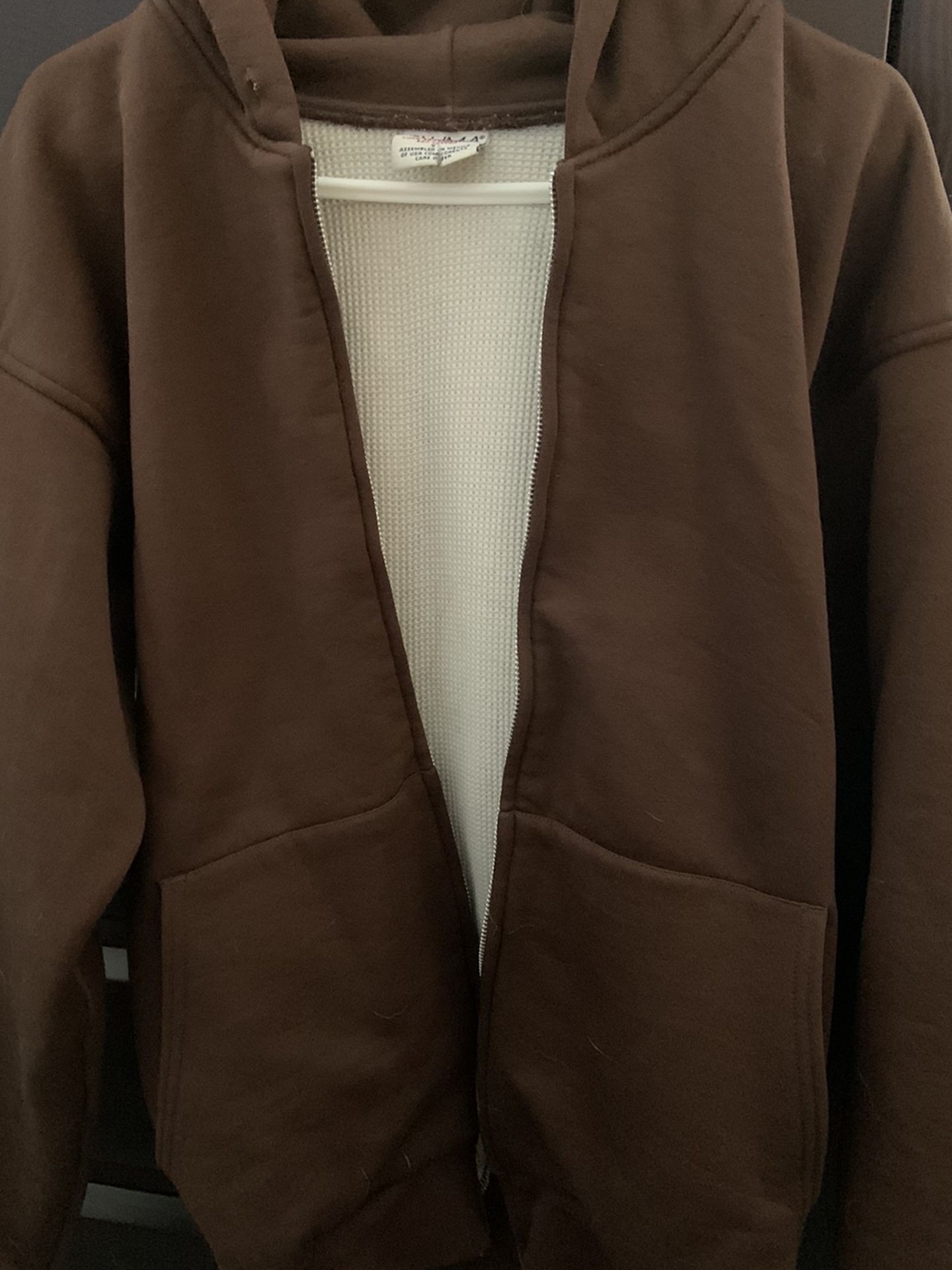Large Brown Hooded Sweater