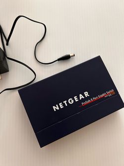 NETGEAR ProSafe GS108 v3 8-Port Gigabit Ethernet Network Switch w/ Power Adapter