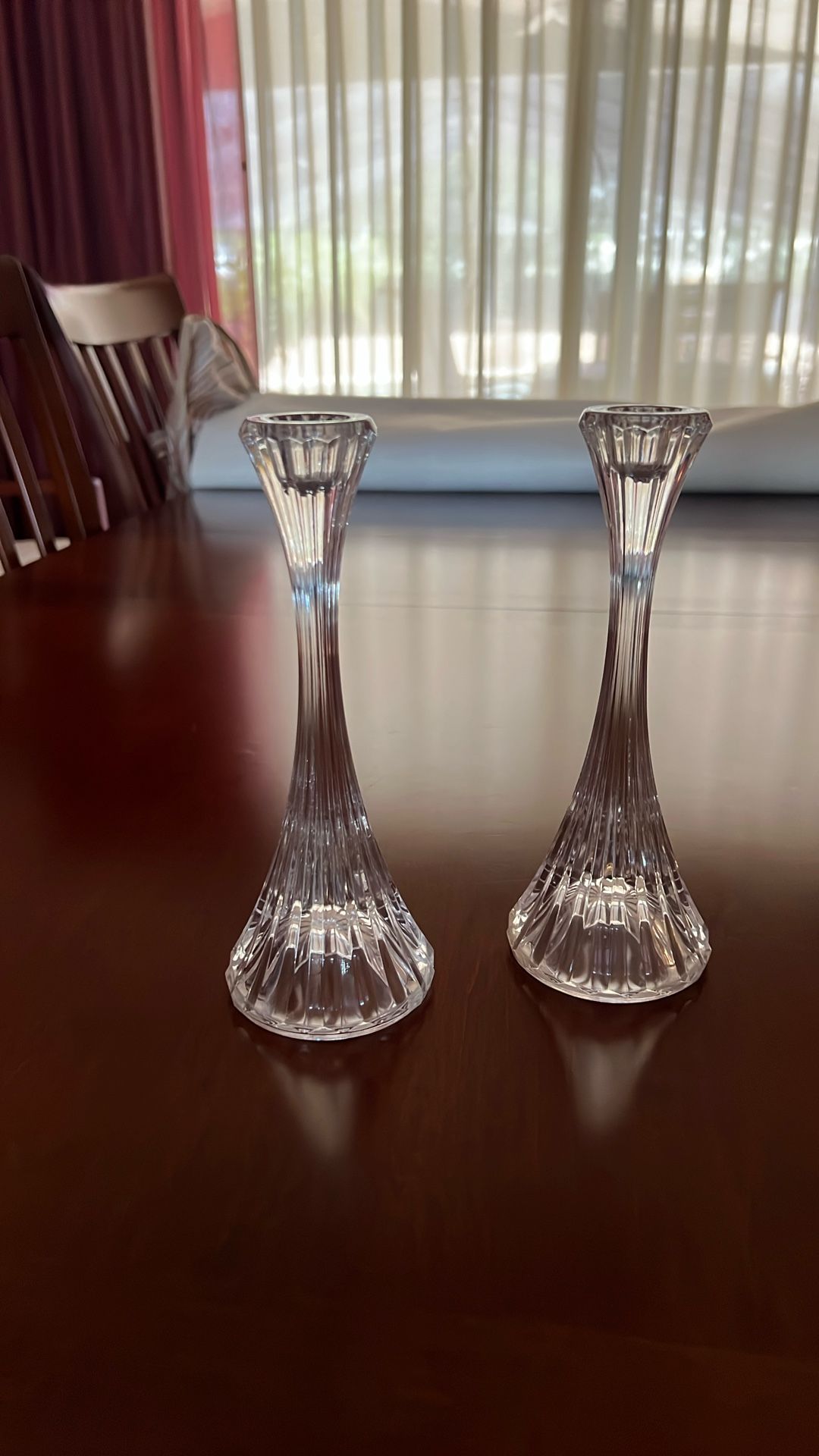 Mikasa Crystal Candle Holders
