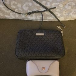 Michael Kors Signature Crossbody- Brown/Olive Green