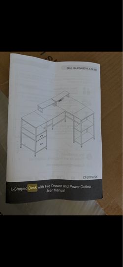 L-shaped desk